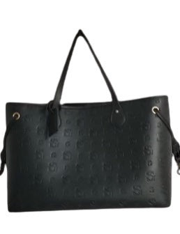 Matte Black Monogram Tote